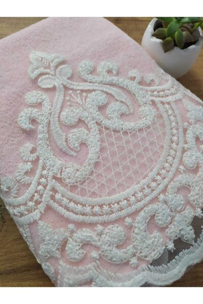 Çeyiz Bahçesi Umut Пудра Кадифе Рушник 50&90