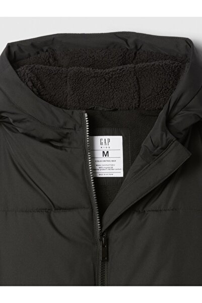 GAP Kız Çocuk Siyah ColdControl Max Uzun Puffer Şişme Mont