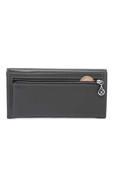 Tergan Gray Genuine Leather Women's Wallet - S1Cb00005807-E80