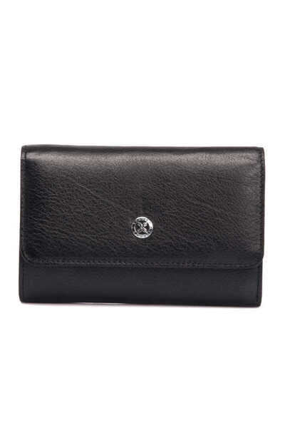 Tergan Black Genuine Leather Women's Wallet - S1Cb00005730-A85