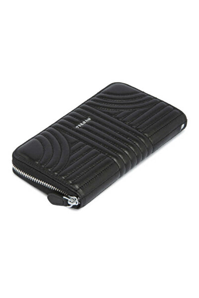 Tergan Portofel de damă din piele naturală neagră - S1CB00005800-L42