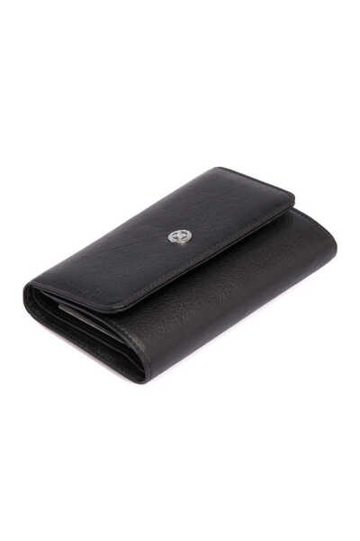 Tergan Black Genuine Leather Women's Wallet - S1Cb00005730-A85