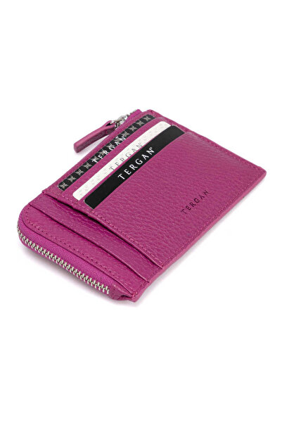 Tergan Fuchsia Genuine Leather Unisex Credit Card Holder - S1Kk00000265-C42