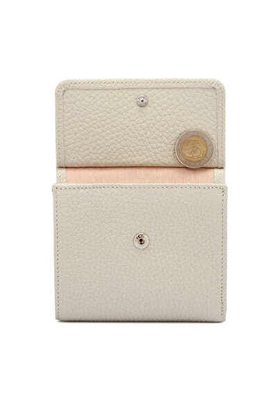 Tergan Beige Genuine Leather Women's Wallet - S1Cb00005627-B19
