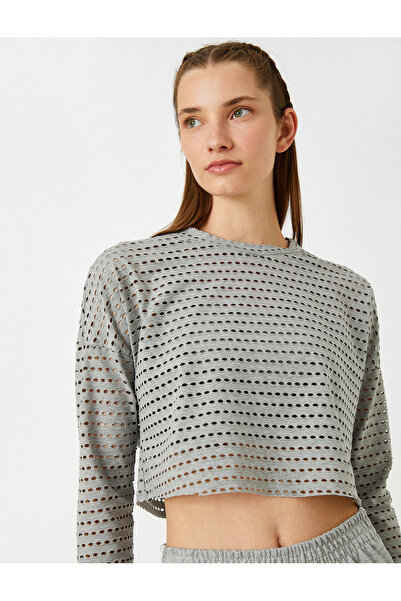 Koton Crop Spor Sweatshirt