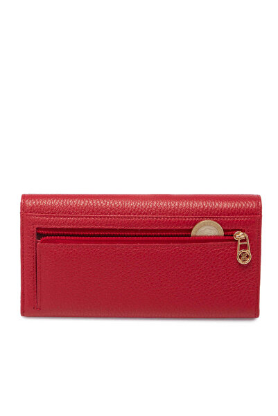 Tergan Red Genuine Leather Women's Wallet - S1Cb00005719-B68