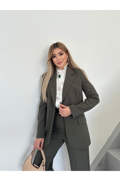 VUNTAL Women's Blazer Classic Double Suit