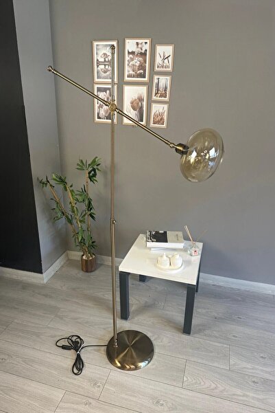 Bamyum Solvia Cam Bal Rengi Makas Gövde Lambader Modern Oturma Odası