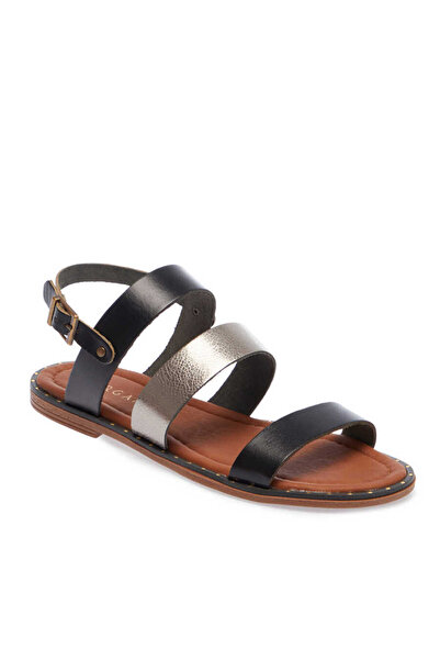 Tergan Siyah Hakiki Deri Kadın Sandalet - K24Y1SN67267-A23