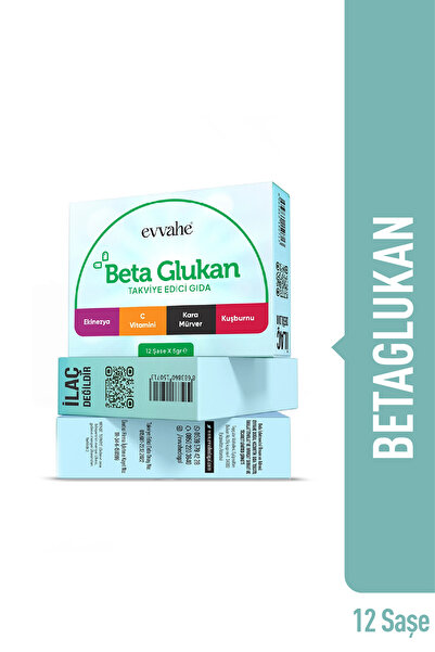 EVVAHE DOĞAL Beta Glukan 12 saşe x 5gr.