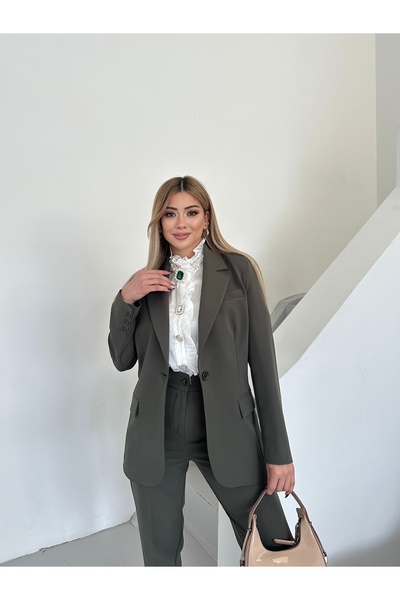 VUNTAL Women's Blazer Classic Double Suit