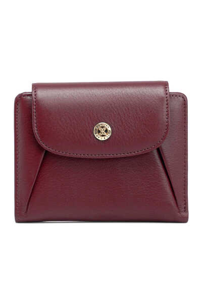 Tergan Claret Red Genuine Leather Women's Wallet - S1Cb00005714-K16