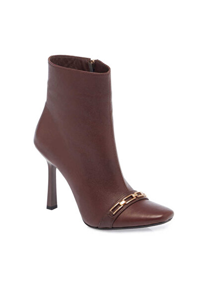 Tergan Kahve Hakiki Deri Kadın Klasik Bot - K23K1BT66934-A24