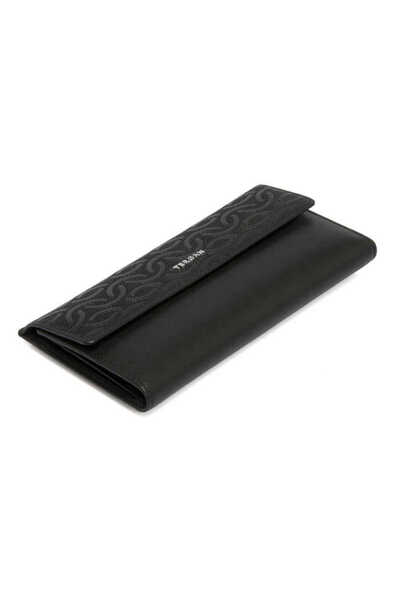 Tergan Дамски портфейл от естествена черна кожа - S1CB00005793-C59