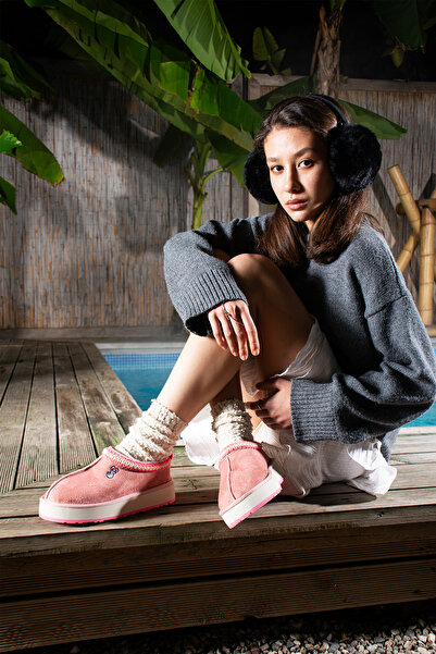 TexFoot Valentine Suede Fur Lined Colorful Sole Tazz Slippers