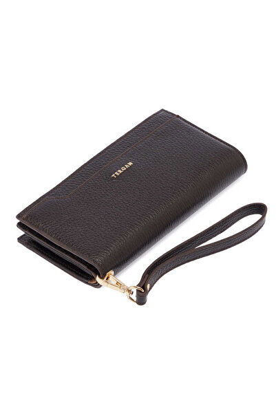 Tergan Kahve Hakiki Deri Kadın Cüzdan - S1CB00005817-A42