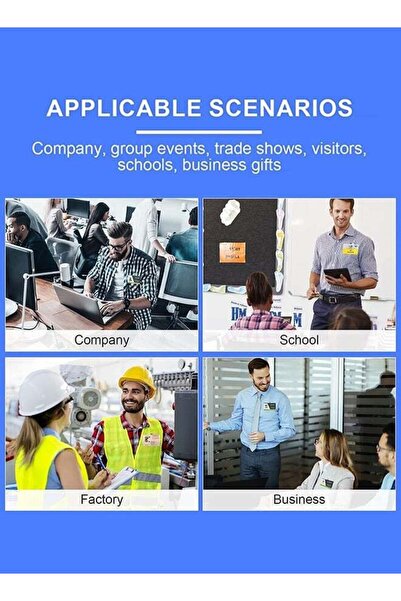 Bukela 50 Name Badges with Crocodile Clip and Safety Pin