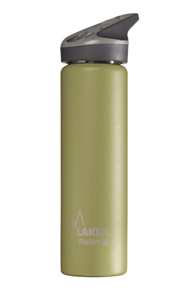 LAKEN زجاجة ترمس جانو من الفولاذ 18/8 سعة 0.75 لتر - كاكي LKTJ7K كاكي-0.75 لتر