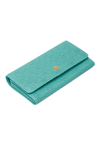 Tergan Mavi Hakiki Deri Kadın Cüzdan - S1CB00005787-N29