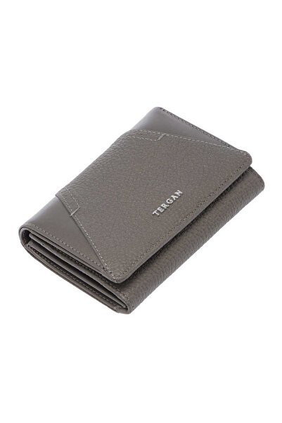 Tergan Gray Genuine Leather Women's Wallet - S1Cb00005815-P7K