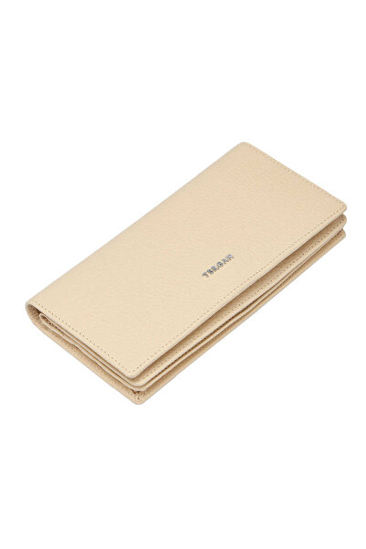 Tergan Krem Hakiki Deri Kadın Cüzdan - S1CB00005685-N30