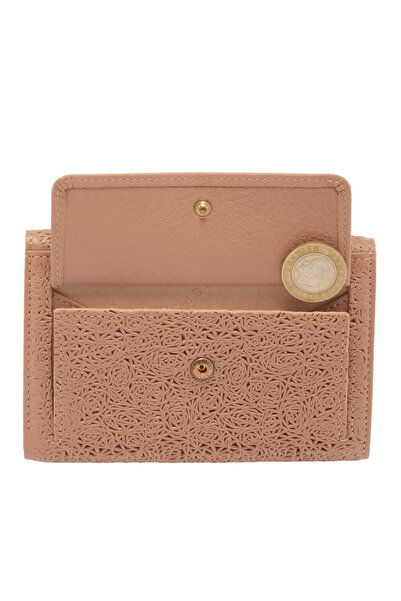 Tergan Powder Genuine Leather Women's Wallet - S1Cb00005788-J1B