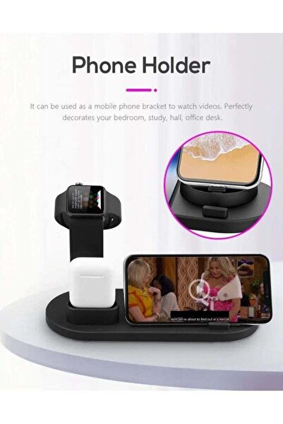 Bukela 4-in-1 Wireless Charging Dock for Apple Watch and Airpods