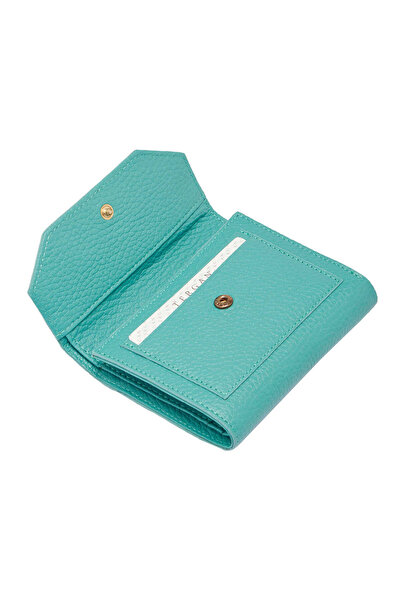 Tergan Mavi Hakiki Deri Kadın Cüzdan - S1CB00005809-N29