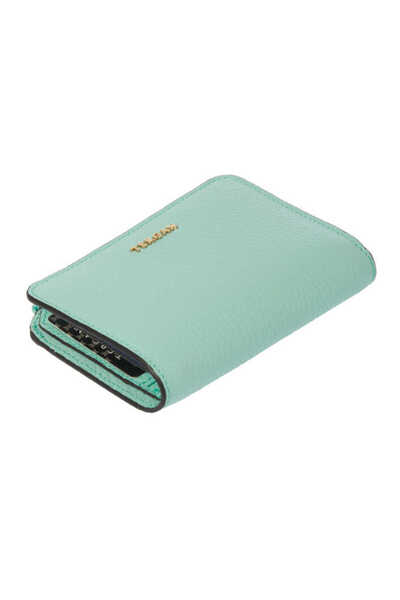 Tergan Blue Genuine Leather Women's Wallet - S1Cb00005812-T9D