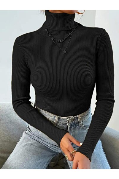 calperia Women's Long Sleeve Turtleneck Camisole Blouse