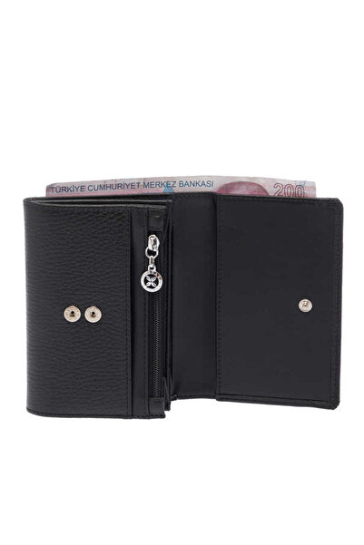 Tergan Black Genuine Leather Women's Wallet - S1Cb00005815-D3H