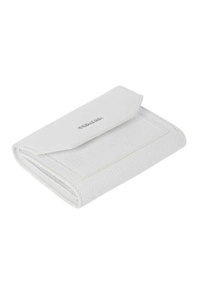 Tergan Portofel alb pentru femei din piele naturală - S1CB00005809-B69