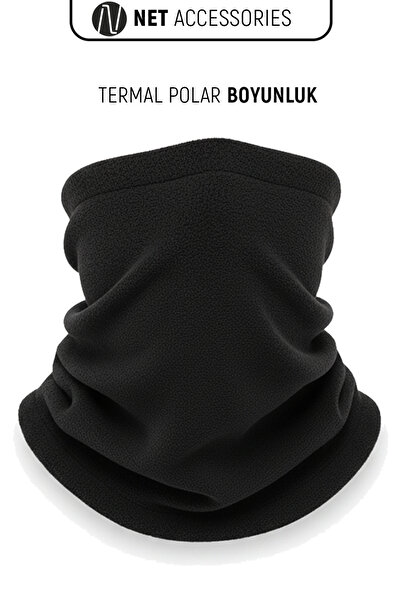 Net Tekstil 3-Piece Winter Set Thermal Neck Gaiter Fleece Neck Warmer Thick Knitted Gloves Unisex