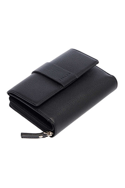 Tergan Black Genuine Leather Women's Wallet - S1Cb00005813-A85