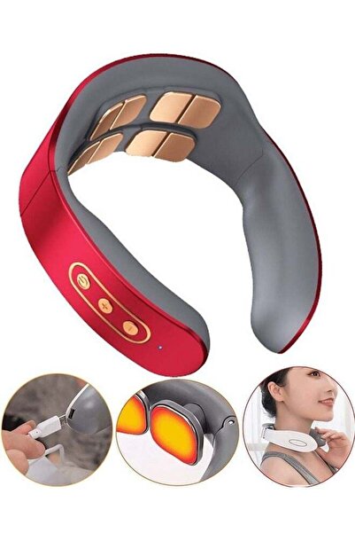 Bukela جهاز تدليك الرقبة الذكي بالحرارة، لاسلكي، 8 رؤوس، لتخفيف الألم