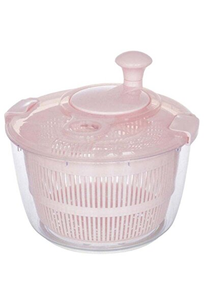Arabest Large Salad Spinner, BPA-Free, Quick Dry, Pink for Fruits and Veggies