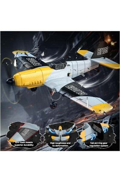 Generic BF-109 RC Plane, 3CH, 2.4GHz, 6-Axis Gyro, with 2 Batteries