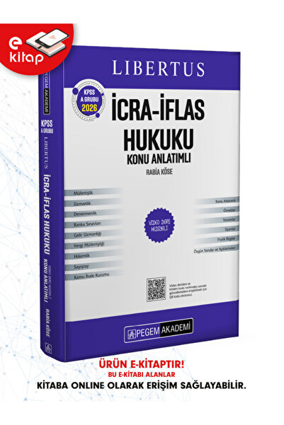 Pegem Akademi Yayıncılık KPSS A Grubu Libertus İcra İflas Hukuku Konu Anlatımlı
