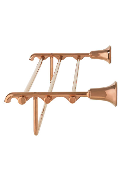 Maison Mex Shelf and towel bar, FRAME, L.65.8 l.11.4 H.25 cm, copper