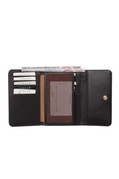 Tergan Brown Genuine Leather Women's Wallet - S1Cb00005730-D06
