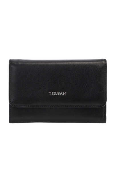 Tergan Black Genuine Leather Women's Wallet - S1Cb00005730-A55