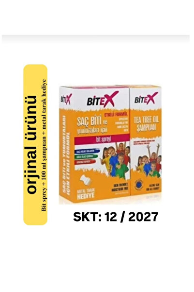 Bitexen Bit spreyi 100ml ve 150ml şampuan metal tarak hediye