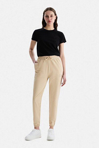 UCLA Jezebel Coffee Color Elasticated Cuffs Sweatpants Embroidered Standard Fit Women's Sweatpants