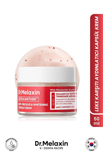 Dr.Melaxin Anti-Blemish Capsule Cream – Skin Tone Equalizing Brightening Care with Astaxanthin 50ml