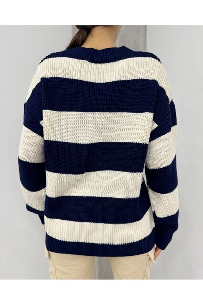 Modamorfo Селонік В'язаний велосипедний комір Трикотажний светр - Лаці