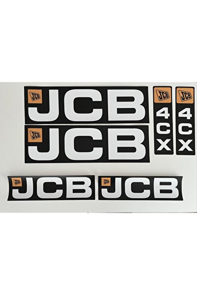 Jcb مجموعة ملصقات 4CX