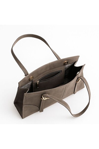 zetus Suede Women's Hand and Shoulder Bag