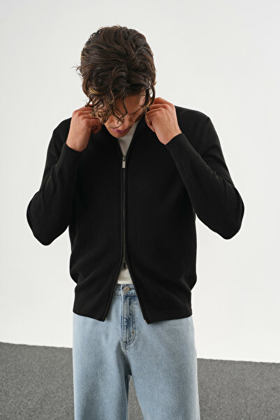 No Way Men's Regular Fit Full Zip Knit Cardigan