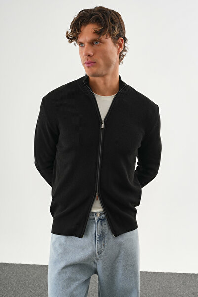 No Way Men's Regular Fit Full Zip Knit Cardigan