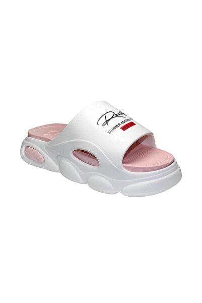 Jose Amorales Women's slippers/flip-flops, EVA foam, white and pink, size 41,